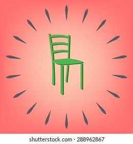 chair icon. symbol furniture. icon home interior