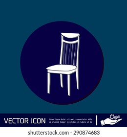 chair icon. symbol furniture. icon home interior