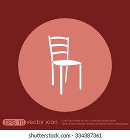 chair icon. symbol furniture. icon home interior