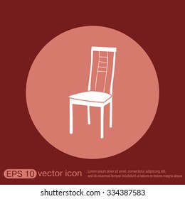 chair icon. symbol furniture. icon home interior