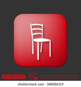 chair icon. symbol furniture. icon home interior