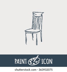 chair icon. symbol furniture. icon home interior