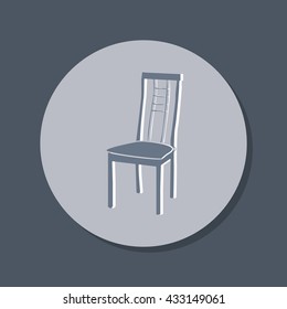 chair icon. symbol furniture. icon home interior