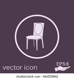 chair icon. symbol furniture. icon home interior