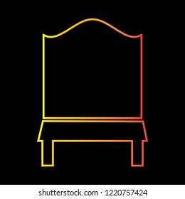 chair icon vector