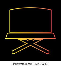 chair icon vector