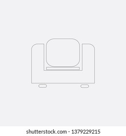 chair icon vector