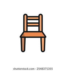 Chair icon vector basic design simple and modern concept graphic