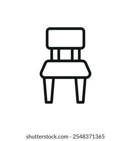 Chair icon vector basic design simple and modern concept graphic