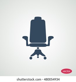 chair icon, vector best flat icon, EPS