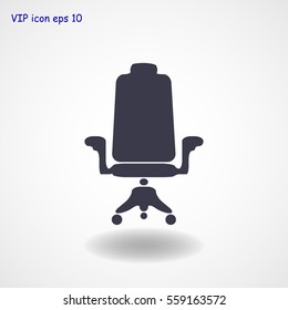 chair icon, vector best flat icon, EPS