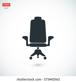 chair icon, vector best flat icon, EPS