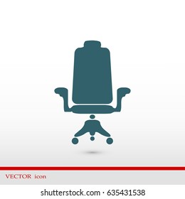 chair icon, vector best flat icon, EPS