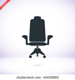 chair icon, vector best flat icon, EPS