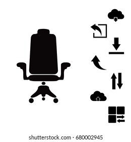 chair icon, vector best flat icon, EPS
