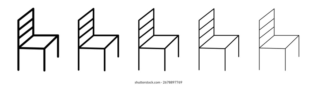 Chair icon vector collection. EPS 10
