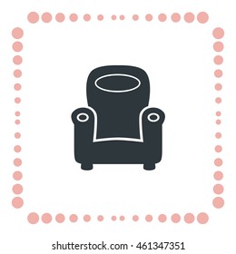 Chair icon, vector design