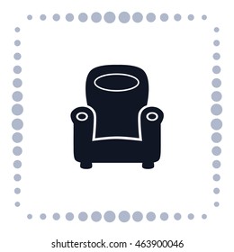 Chair icon, vector design