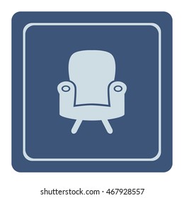 Chair icon, vector design