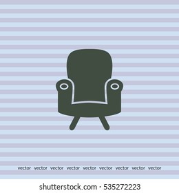 Chair icon, vector design