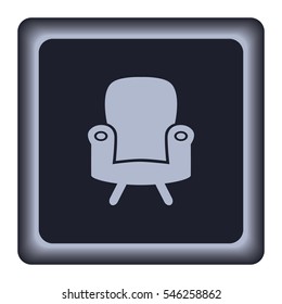 Chair icon, vector design