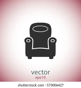 Chair icon, vector design