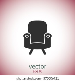 Chair icon, vector design