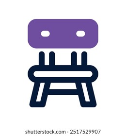 chair icon. vector dual tone icon for your website, mobile, presentation, and logo design.