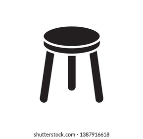 Chair icon vector flat style trendy