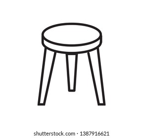 Chair icon vector flat style trendy