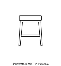 Chair icon vector flat style trendy