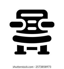 chair icon. vector glpyh icon for your website, mobile, presentation, and logo design.