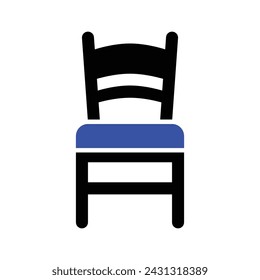 Chair Icon, Vector Graphics Illustrations 