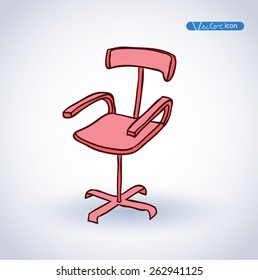  Chair icon, vector illustration.