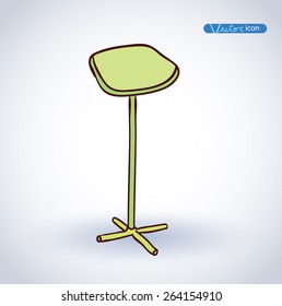   Chair icon, vector illustration.