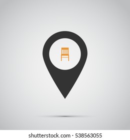 chair icon. vector illustration