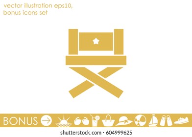 Chair icon vector illustration eps10.