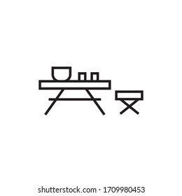 chair icon vector illustration flat 