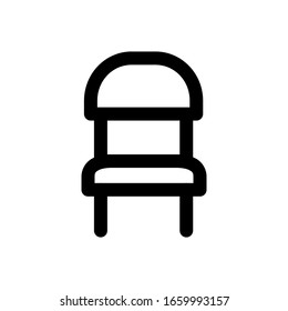 Chair icon vector illustration logo template for many purpose. Isolated on white background.