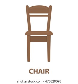 Chair icon of vector illustration for web and mobile