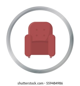 Chair icon of vector illustration for web and mobile