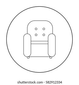 Chair icon of vector illustration for web and mobile