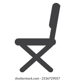 Icono de la silla Ilustración vectorial de fondo blanco