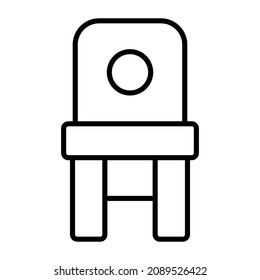 Chair icon vector image. Can also be used for web apps, mobile apps and print media.