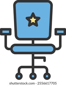 Chair icon vector image. Suitable for mobile application web application and print media.