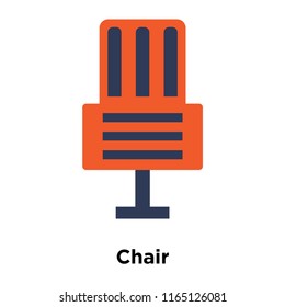 Chair icon vector isolated on white background, Chair transparent sign , colorful equipment symbols
