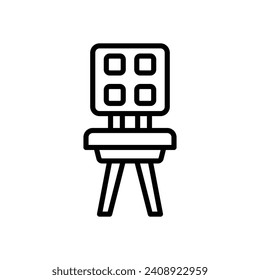 chair icon. vector line icon for your website, mobile, presentation, and logo design.
