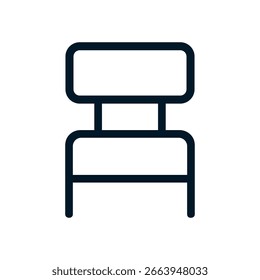 Chair icon, Vector logo sign, Illustration, shape, design, UX UI icon, editable eps
