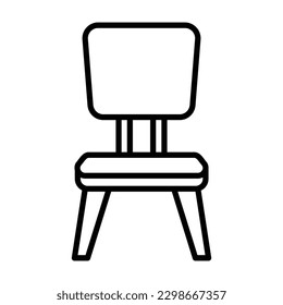 Chair icon vector on trendy design