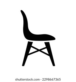 Chair icon vector on trendy design